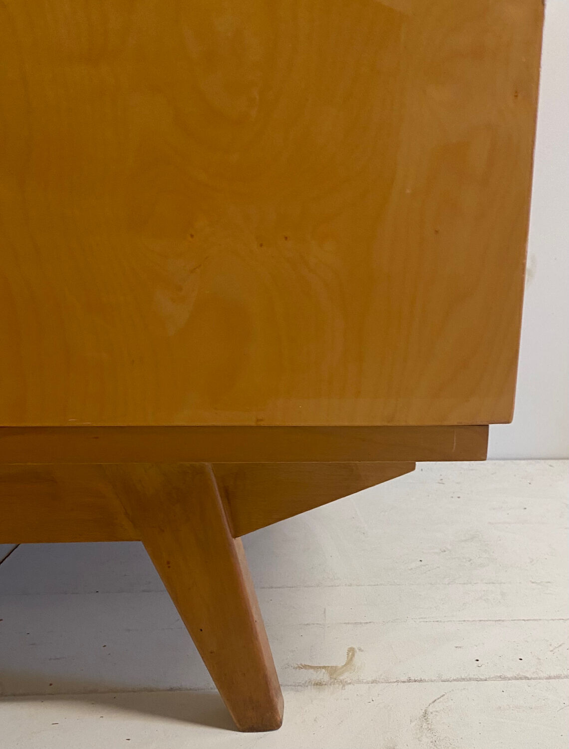 Vintage wardrobe with compass feet