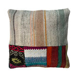 Vintage turkish kilim cushion cover 40 x 40 cm