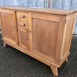 Buffet René Gabriel en hêtre et cp hêtre d’époque reconstruction