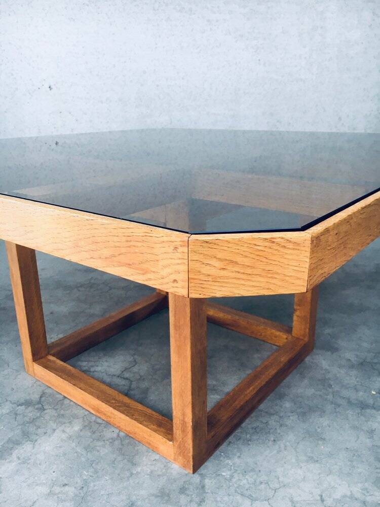 Postmodern Octagonal Square Dining Table, 1980s