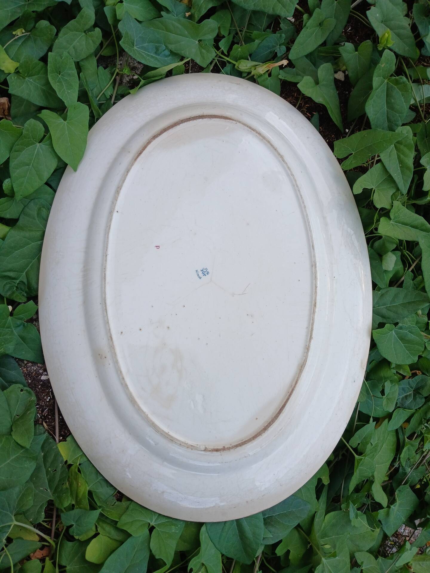 Old plate in Creil and Montereau ironstone