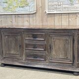 Enfilade of the eighteenth century in oak, top false marble