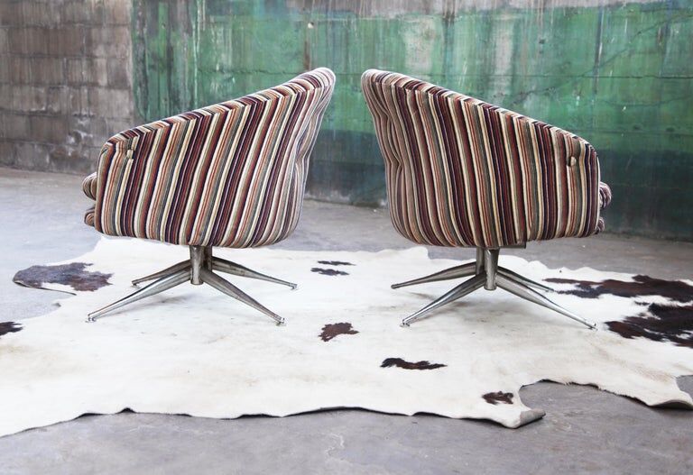 Paire de chaises Lehigh Leopold pour Ward Bennett 1970s