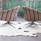 Paire de chaises Lehigh Leopold pour Ward Bennett 1970s