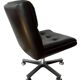 Pair of cofemo-italy armchairs. black leather. 1980.
