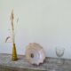 Opaline powder pink glass pendant light