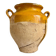 Grease pot, glazed ochre ceramic jar no. 3 - 18th century