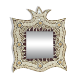 Handcrafted mirror, glass mosaic, natural stone......