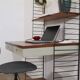 Etagere/bureau autopotante en teck, string design 1960