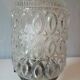 Vintage bedside lamp in molded glass and gold metal – 60s/70s