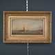 Tableau "Return to Port", oil on panel, signed Gilbert – Late 19th century