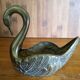 Vide-poches vintage cygne en laiton