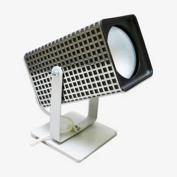 Lampe spot à quadrillage chromé des années 70