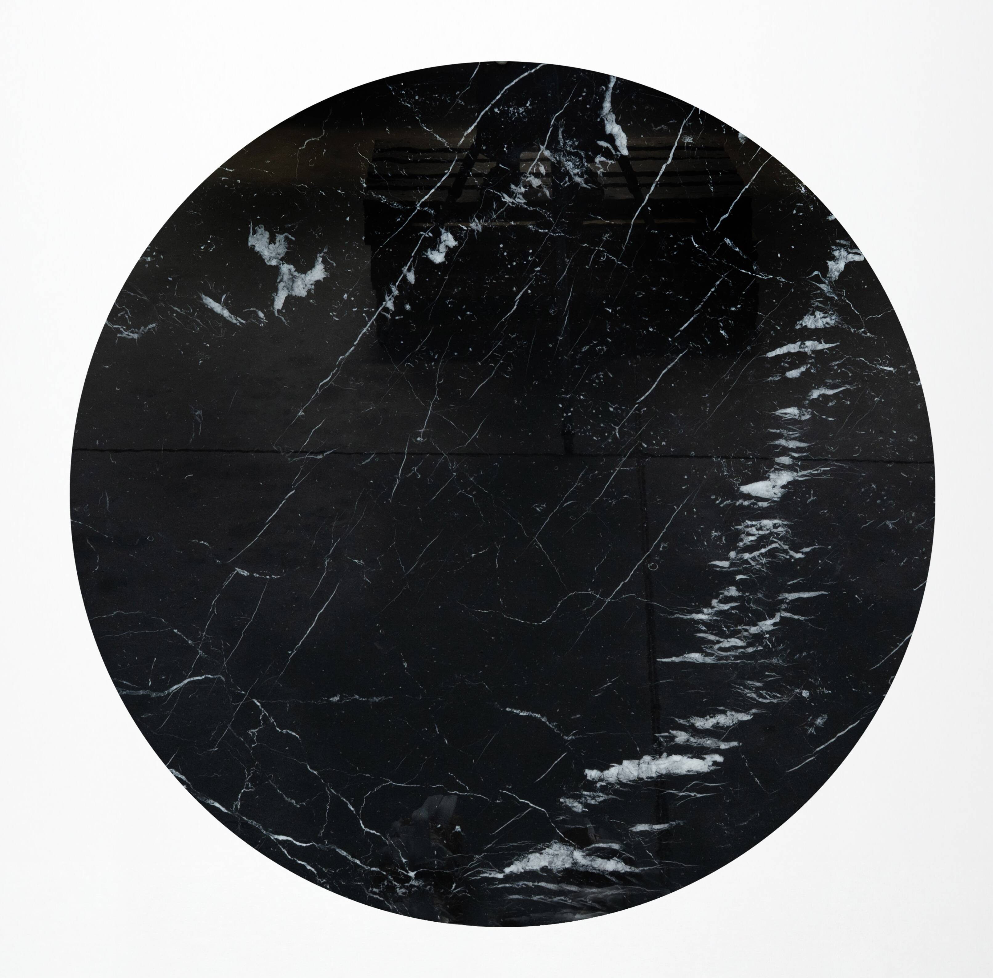 Original Knoll Tulip dining table (137cm) Nero Marquina glossy LIKE NEW!!