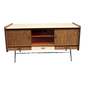 Enfilade Formica vintage années 60/70 scandinave Midcentury modern