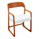 Fauteuil Baumann Traineau -Restauré - Tissu, mousse & sangles : neuf