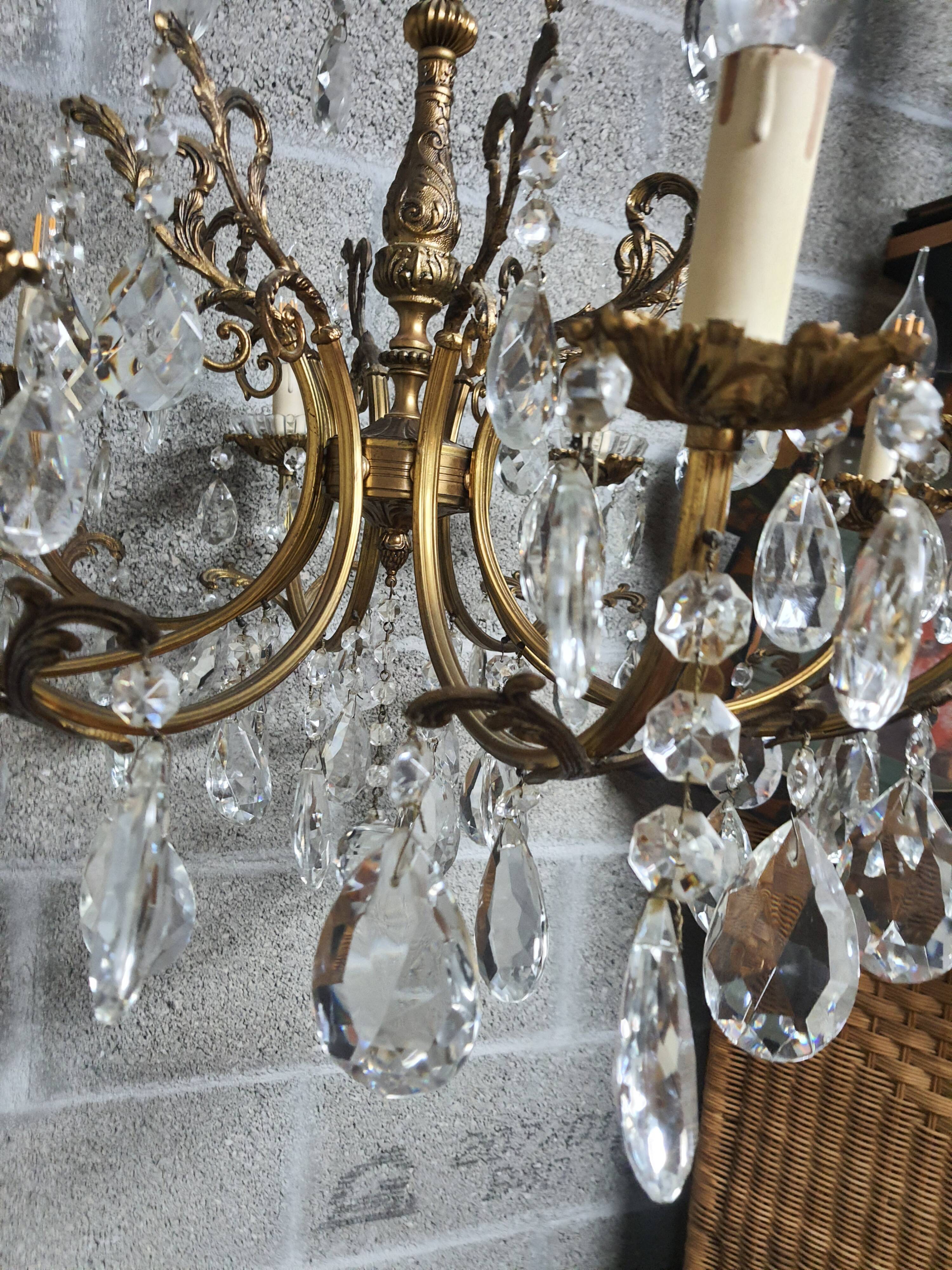 Vintage bronze chandelier