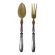 Silver metal salad cutlery 1st title + box