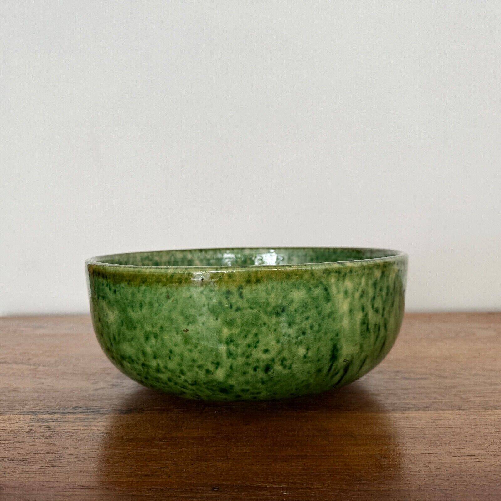 Ceramic from Vallauris France green salad bowl