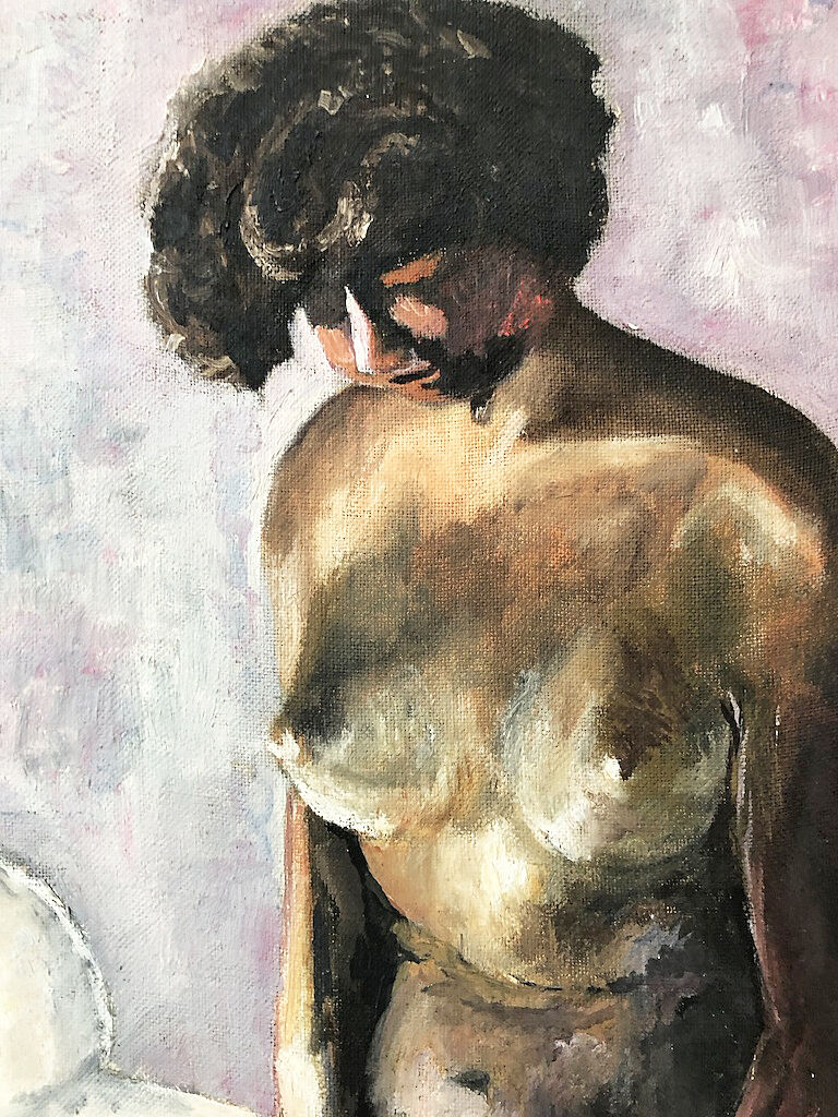 "Naked" oil painting