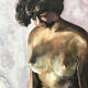 Peinture à l’huile « nu »