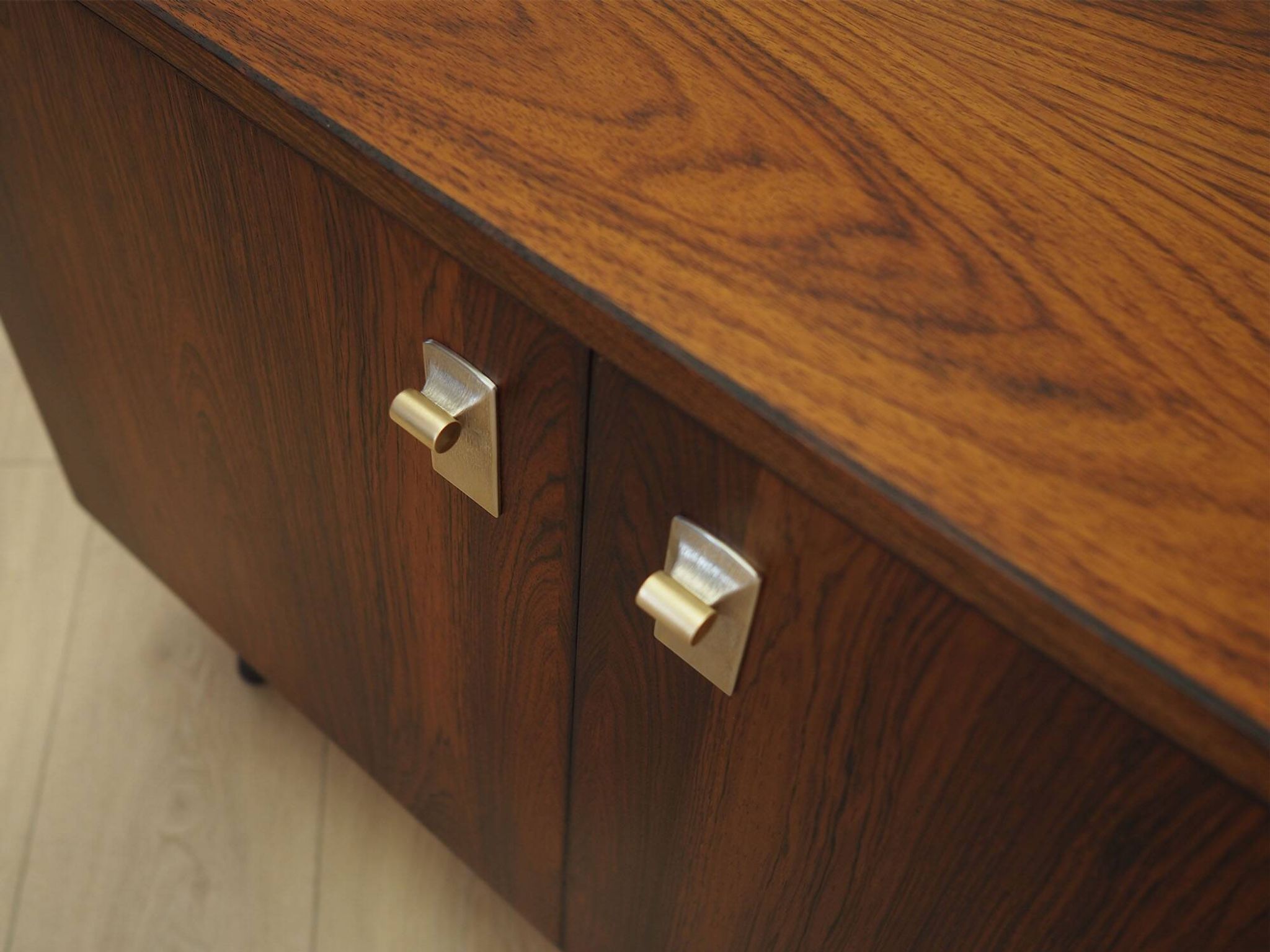 Danish Rosewood Cabinet with Adjustable Shelv, 1970s