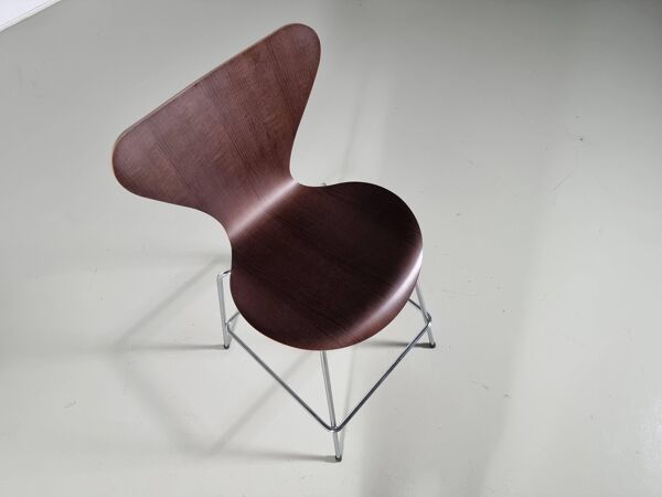 Lot de 4 tabourets de bar  Serie 7 par Arne Jacobsen, Fritz Hansen