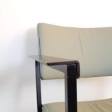 Set de 2 fauteuils en simili cuir vert menthe