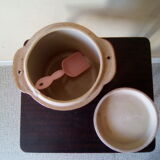 Pot à sel artisanal en grès vernissé