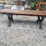Bench or garden coffee table cast iron legs 150×56cms