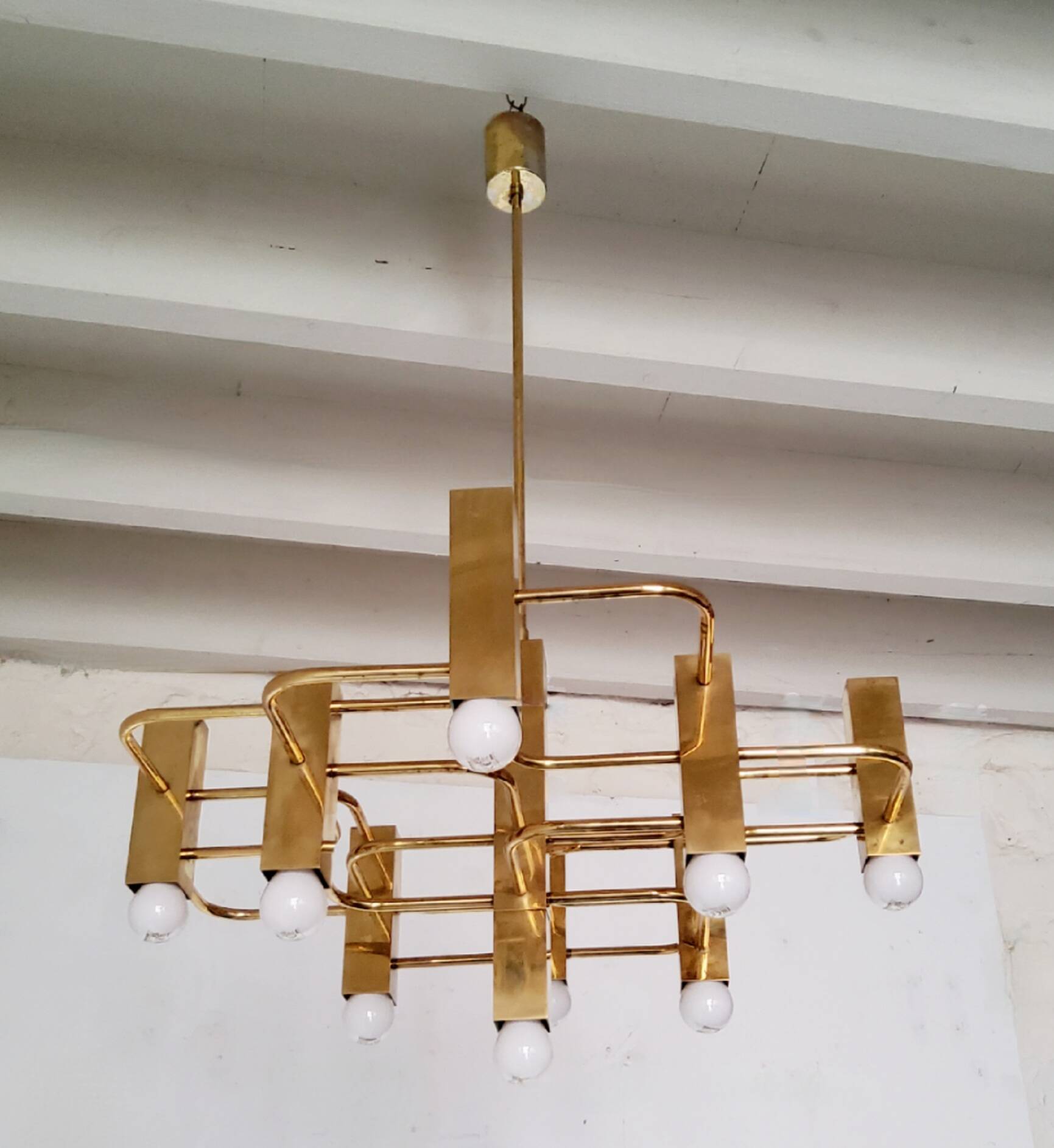 Gaetano Sciolari chandelier, Boulanger from the 70s