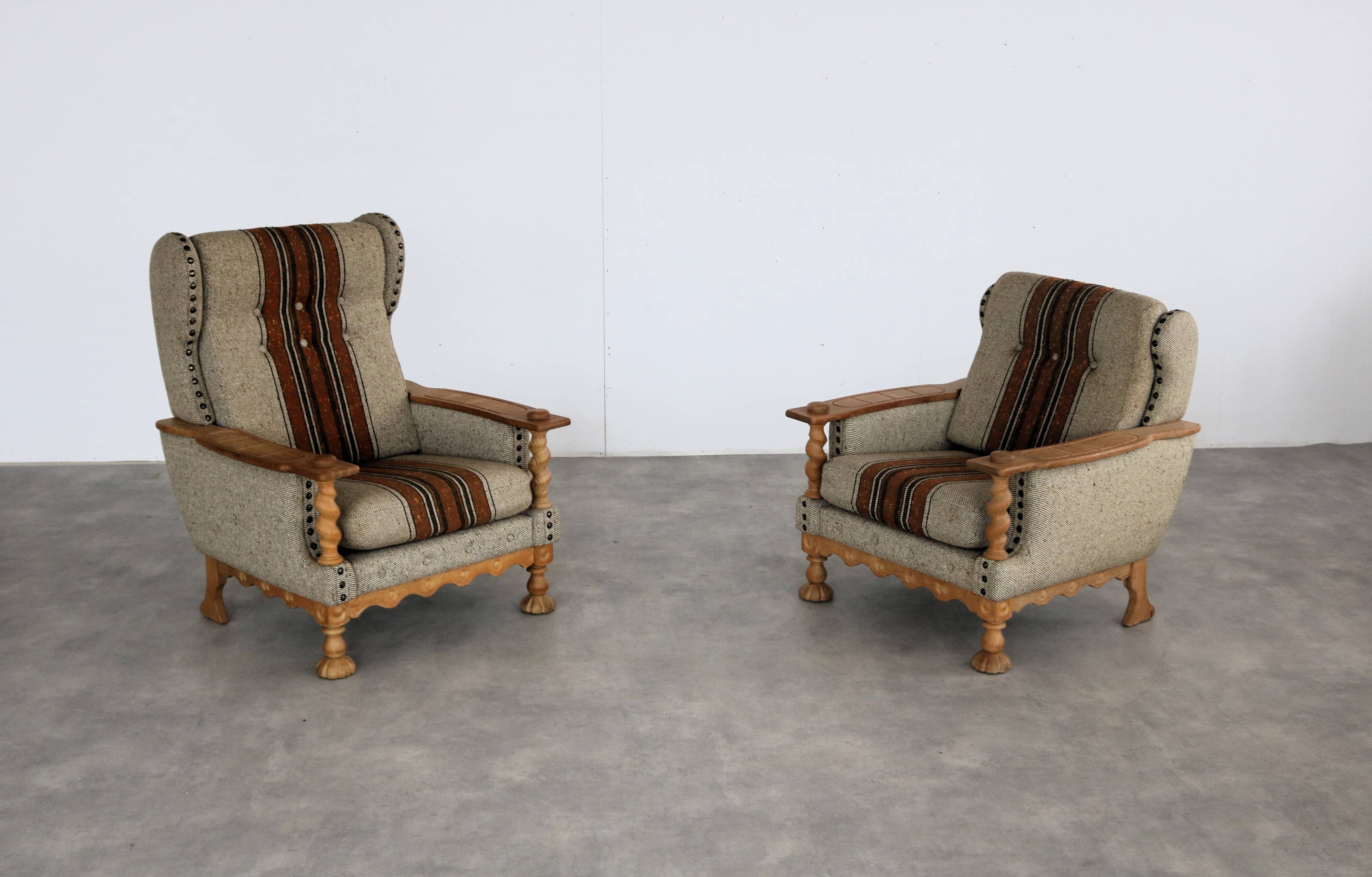 brutalist armchairs | easy chairs | 60s | Danish