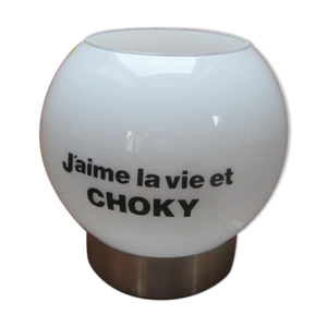 Lampe publicitaire choky opaline