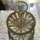 Servant painted iron fruit baskets