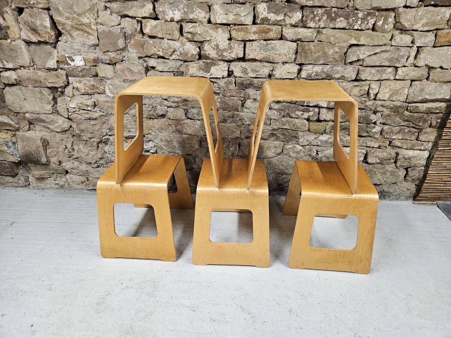 Lot 5 tabourets Lisa Noringer pour Ikea 2000"