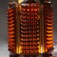 Wiktor Berndt Mid-Century Crystal And Brass Ceiling Light, For Flygsfors, Sweden