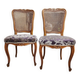 Pair of cane chairs