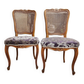 Pair of cane chairs