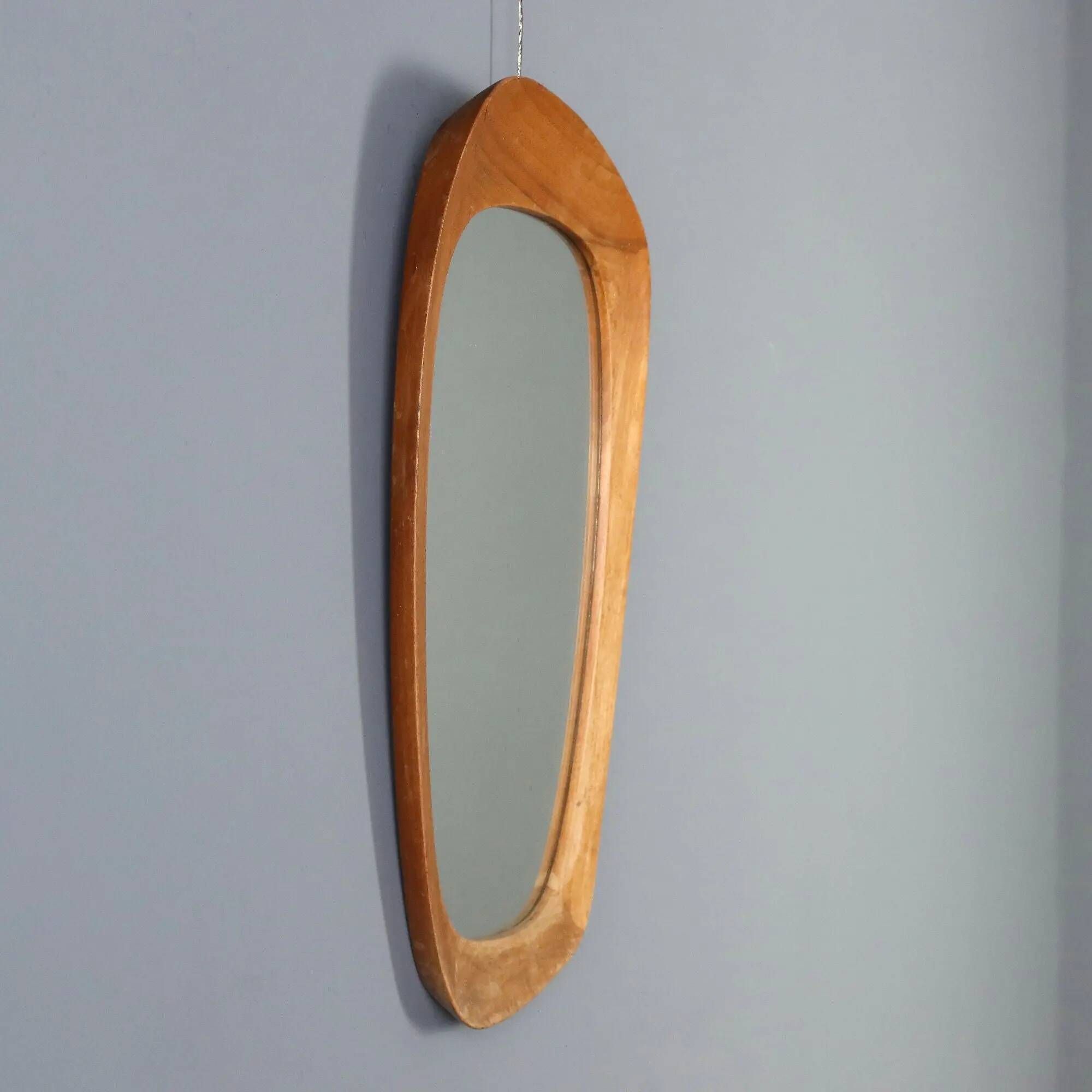 Vintage mirror Vittsjömöbel design Östen Kristiansson Sweden 1960s