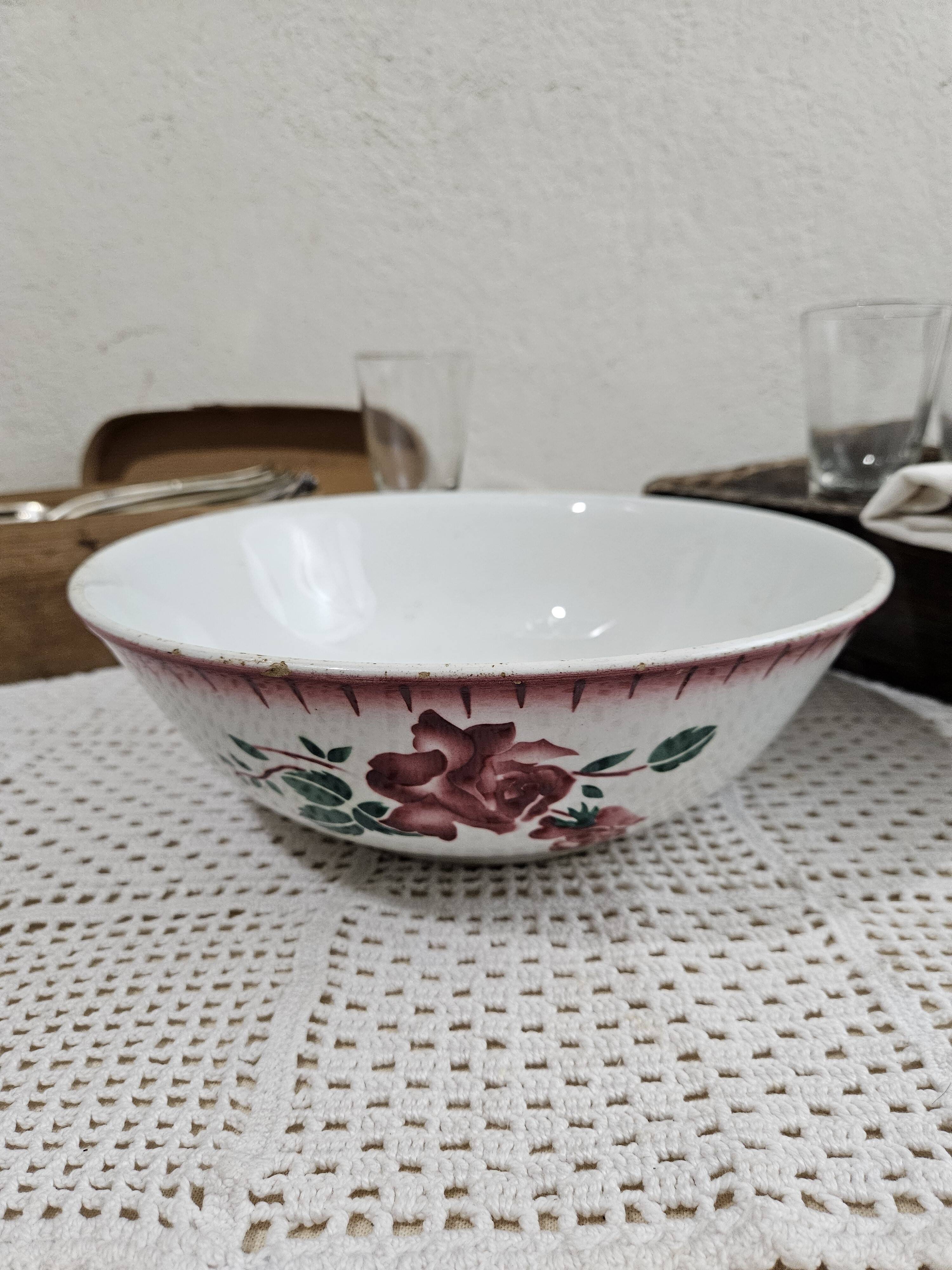 Badonviller earthenware salad bowl - Old tableware