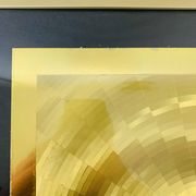 70's golden holographic painting