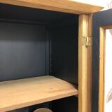 Vintage oak display cabinet