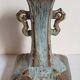 Chinese bottle soliflore vase with flambé enamel