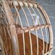 Old rattan shelf