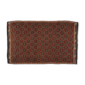 Anatolian handmade kilim rug 284 cm x 176 cm