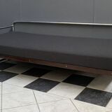 Bauhaus chrome and black daybed / sofa by Hynek Gottwald