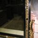 Black and gold Napoleon III mirror, 19th century, 115x86cm
