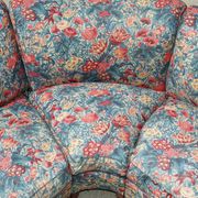 Vintage Howard & Son's London Bridgewater 5-seater fabric corner sofa.