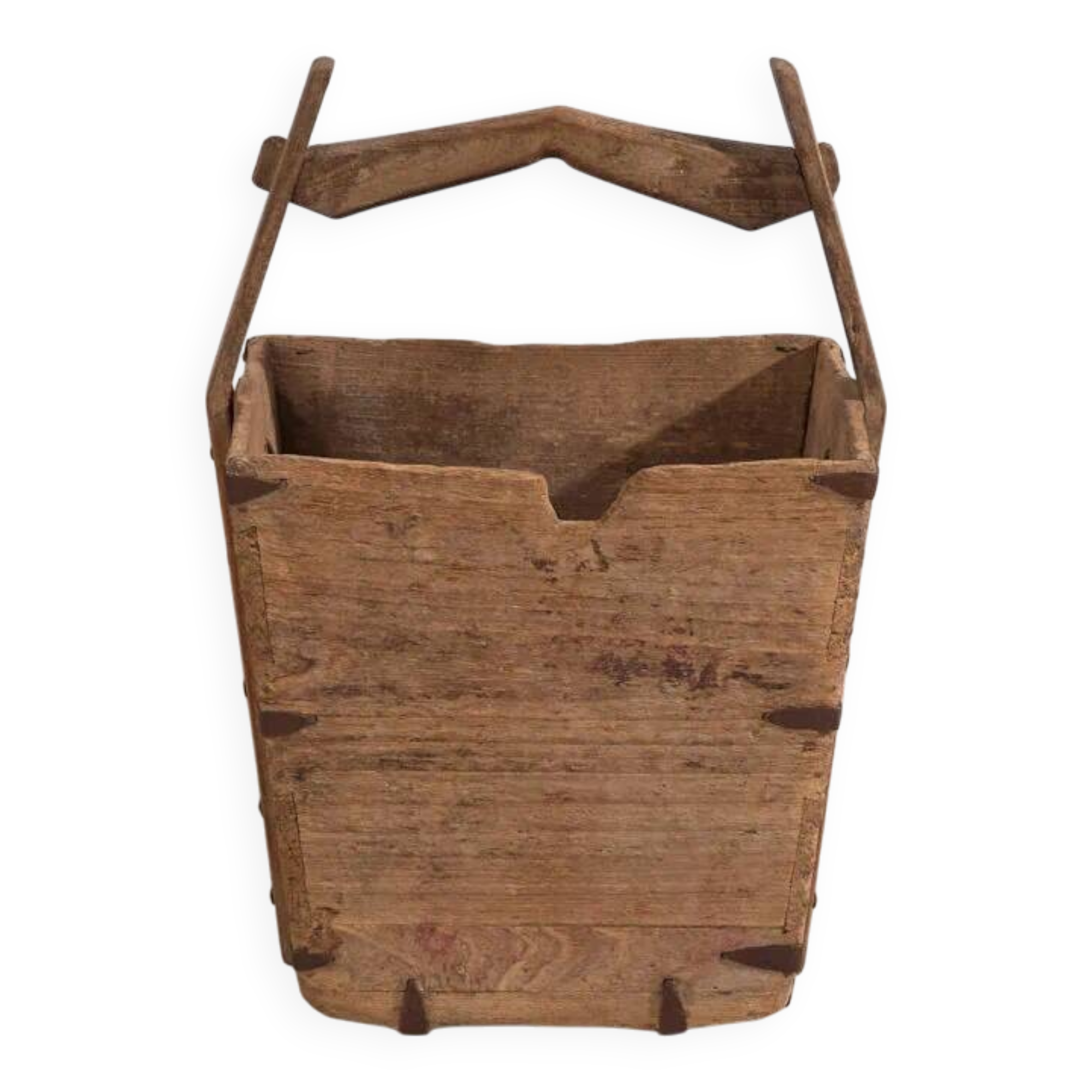 Antique Chinese primitive style basket (c.1900) #12