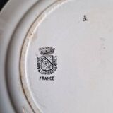 Set of 8 "Month" ceramic talking plates Digoin Sarreguemines